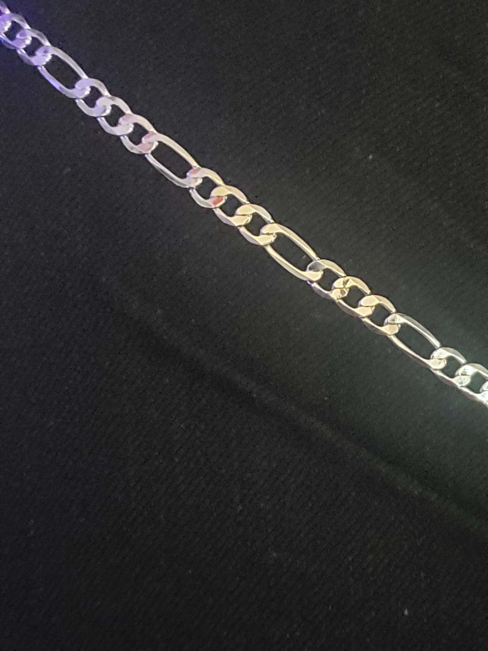 Silver 925 20 Inch 5 Mm Figaro Chain Necklace - Shiny Silver Link Chain